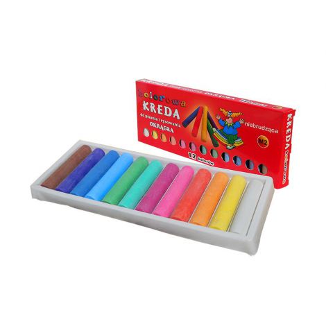 Kreda Mar-Bor kolorowa okrągła, 12 kolorów